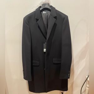 The Kooples Wool Cashmere Blend Black Coat